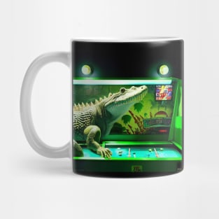 Crocodile Playing Pinball Mug